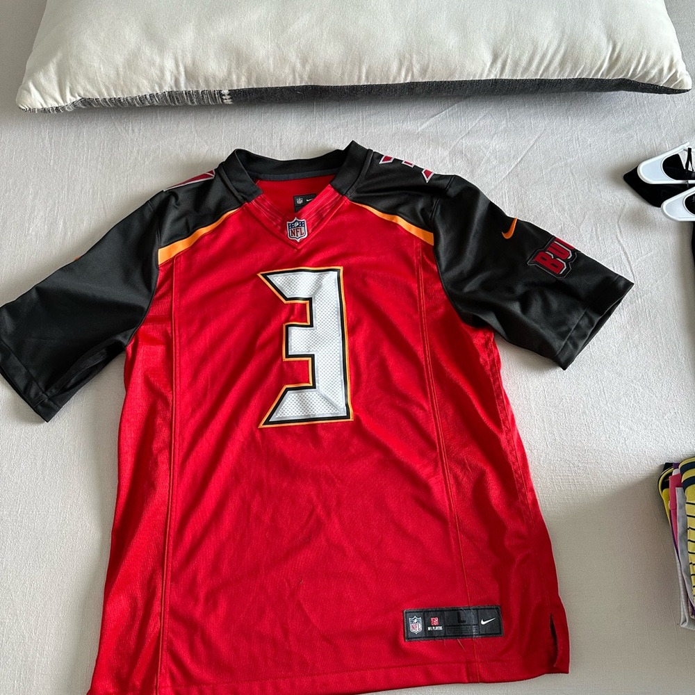 NFL Red and Black Men's Polo Shirt